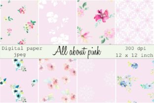 All About Pink Digital Paper