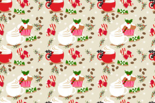 Coffee Christmas Seamless Pattern – A Versatile Design for Creative Projects