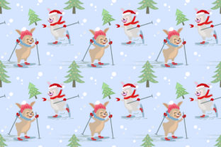 Cute Rabbit Play Skate Pattern – A Versatile Design for Creative Projects