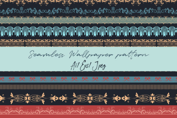 Fabric Pattern in Ethnic Vintage Style