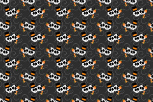 Halloween Skull and Decoration Seamless