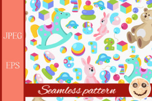 Kids Toys Colorful Seamless Pattern