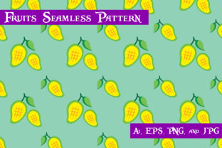 Mango Fruits Seamless Pattern