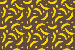 Seamless Pattern of Chocolate Bananas: A Versatile Design for Printing Needs