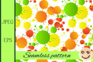 Watercolor Drops Seamless Pattern